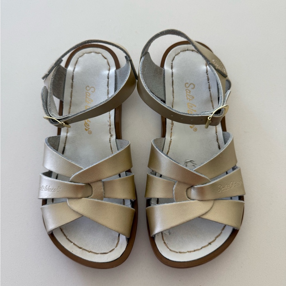 Salt Water Sandals by Hoy Metallic Kids Sandals